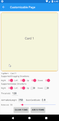 SwipeCardView Android BackCardScale